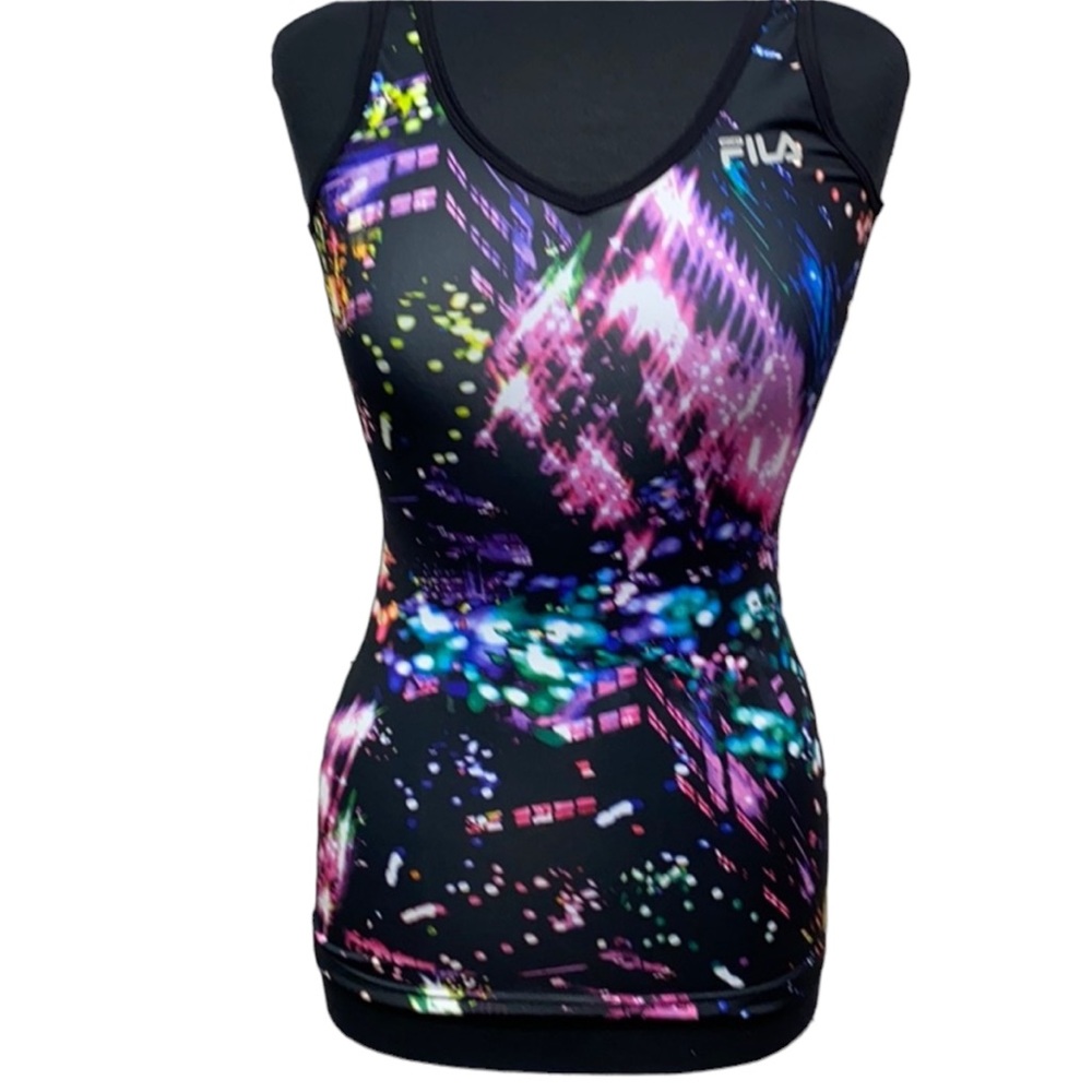 Fila Racer Back Multi Colored Sports Tank - Picture 1 of 3